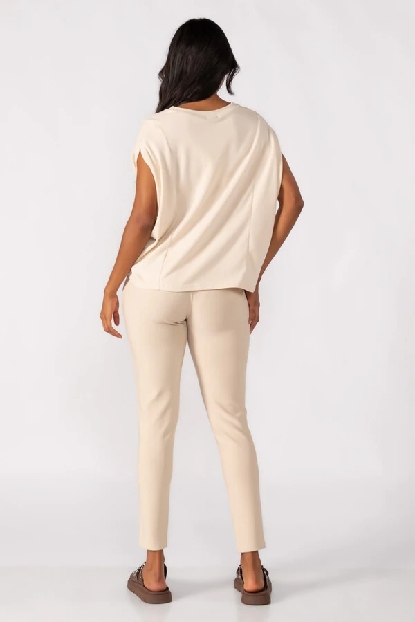 Blusa oversized decote em v