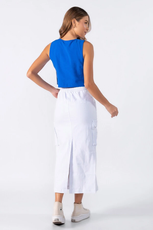 Blusa regata em alfaiataria