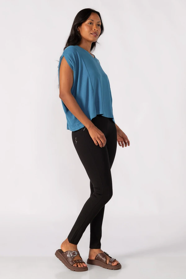Blusa oversized decote em v