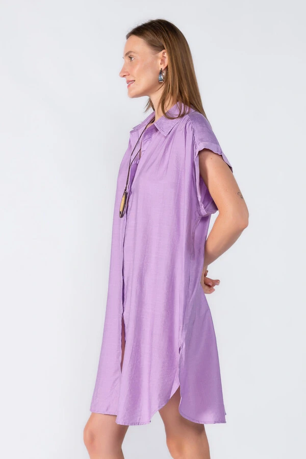 Chemise manga morcego com detalhe