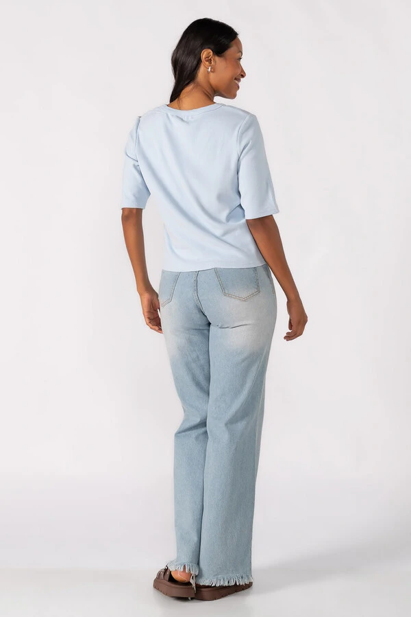 Blusa oversized manga 3/4