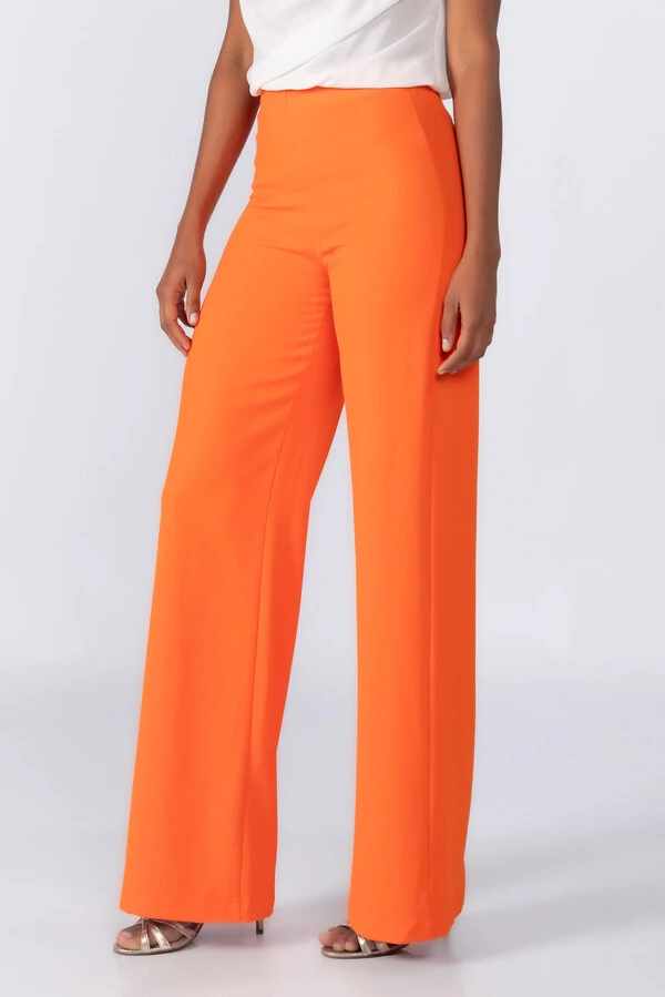 Calca pantalona ziper lateral