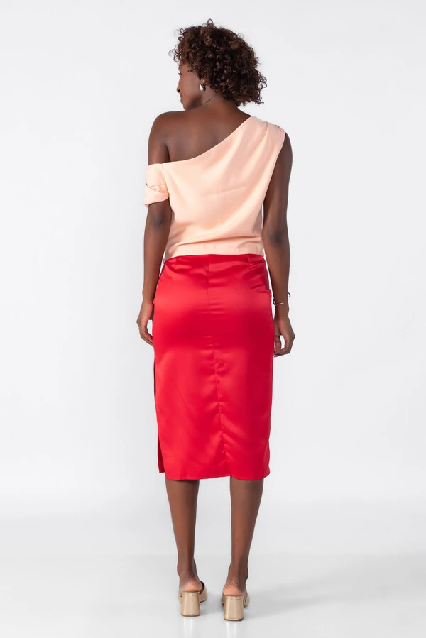 Blusa alfaiataria assimetrica