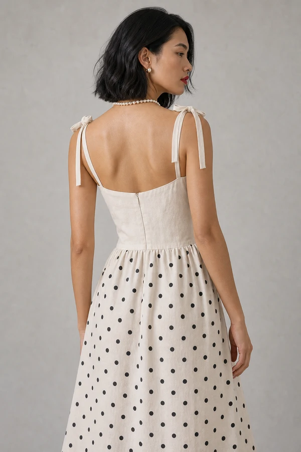 Vestido longo saia em poa