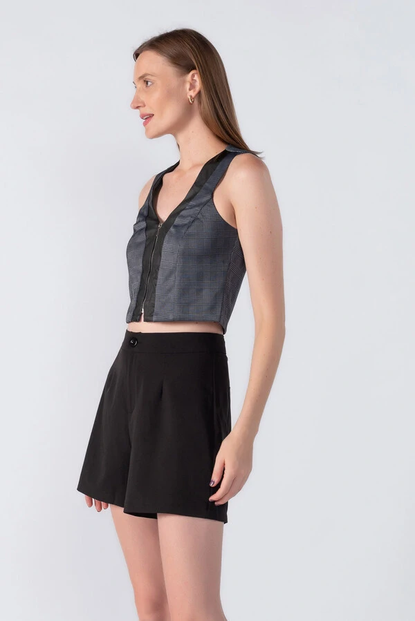 Blusa regata xadrez