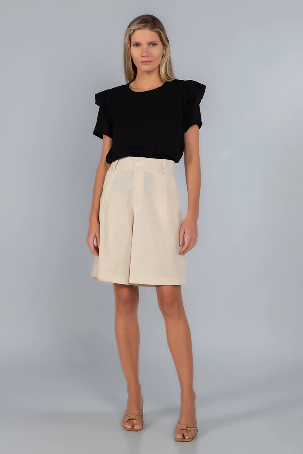 Blusa babado manga