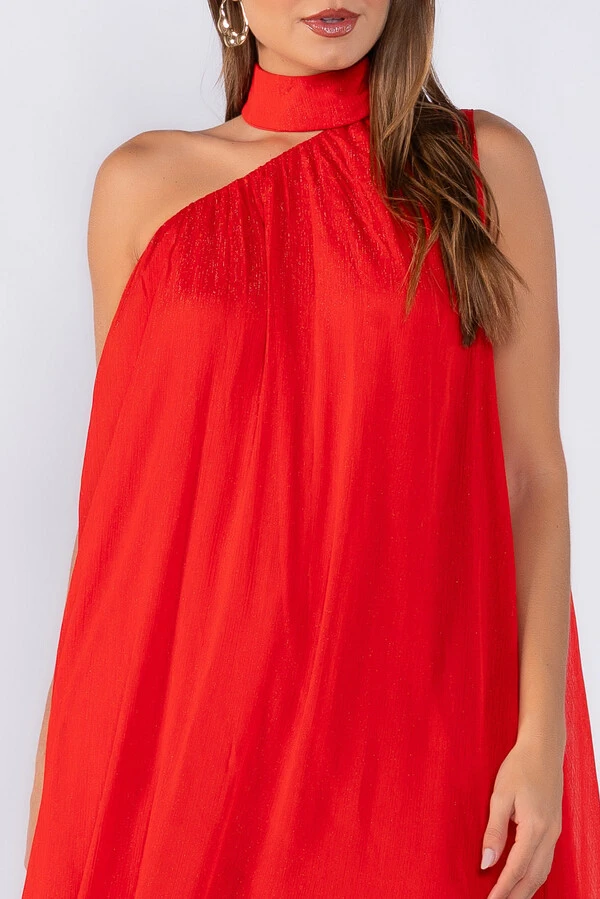 Vestido longo lurex
