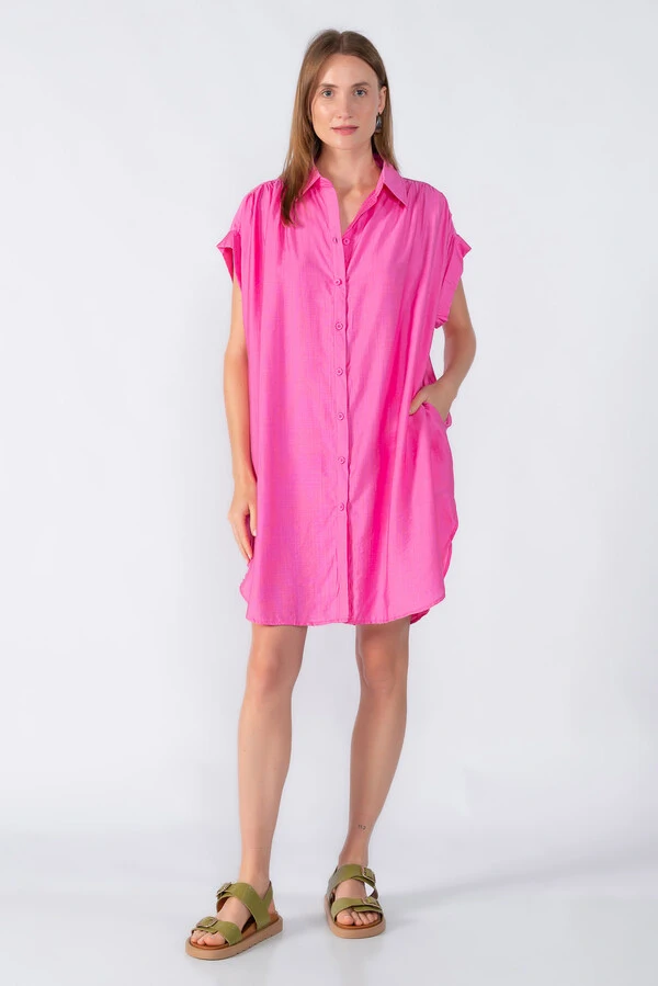 Chemise manga morcego com detalhe