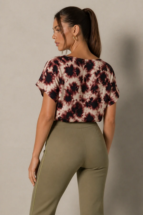 Blusa estampa tie dye