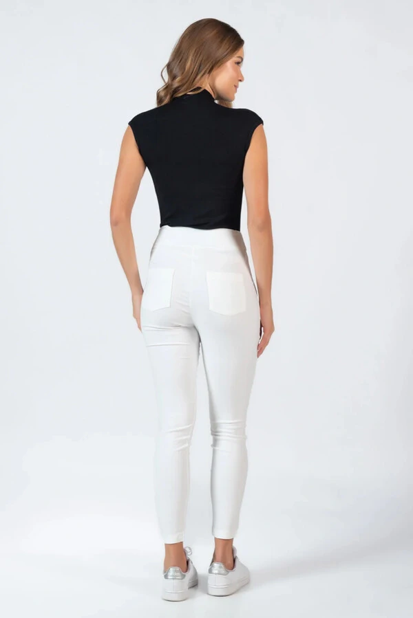 Blusa gola alta canelada