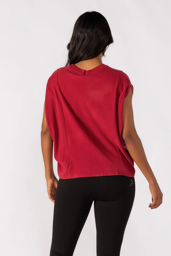 Blusa oversized canelada