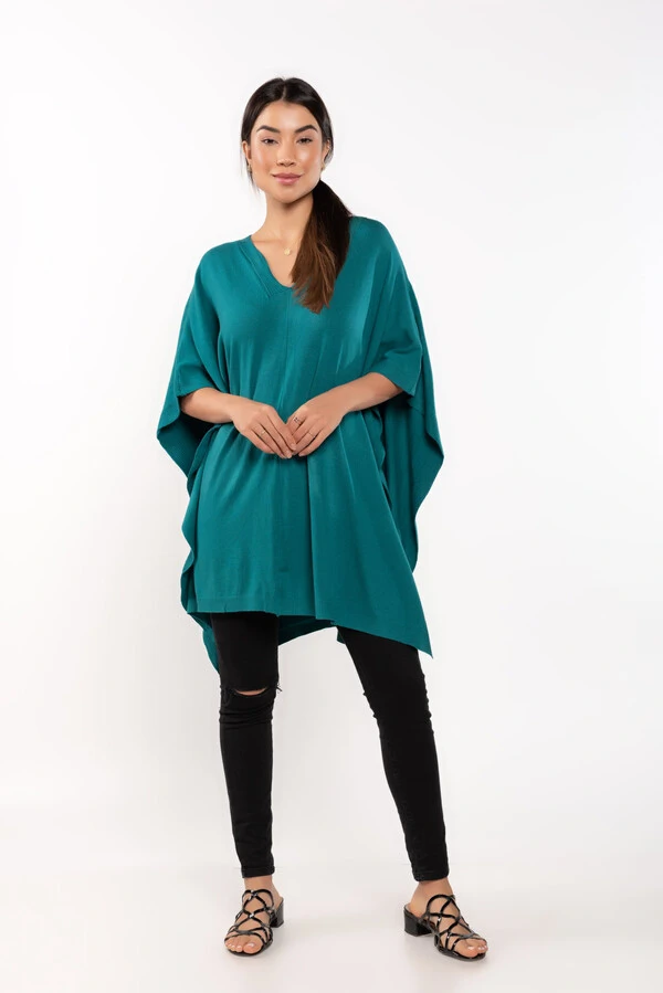 Poncho em viscose