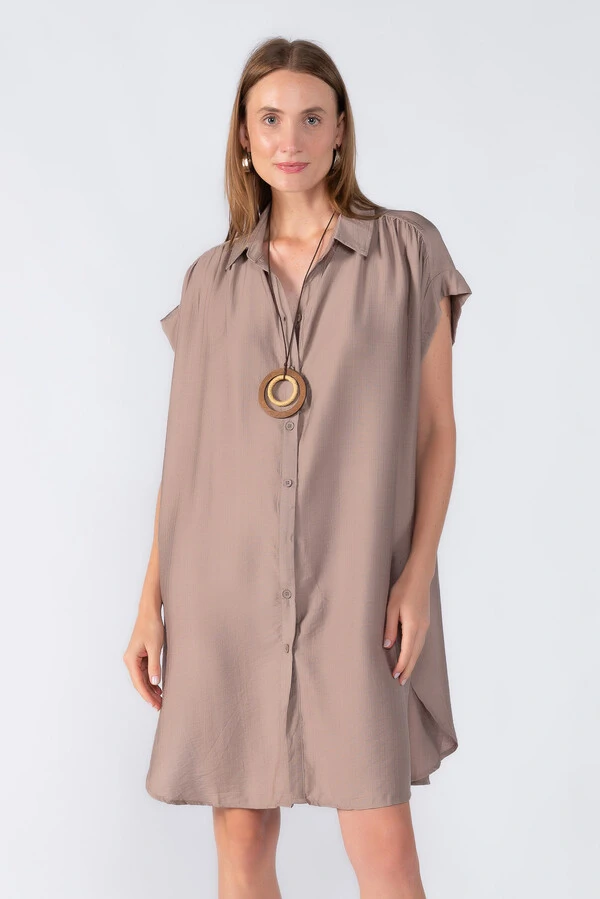 Chemise manga morcego com detalhe