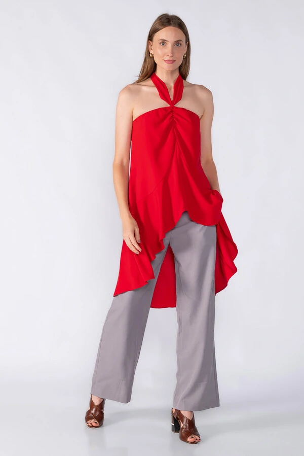 Blusa mullet com amarração
