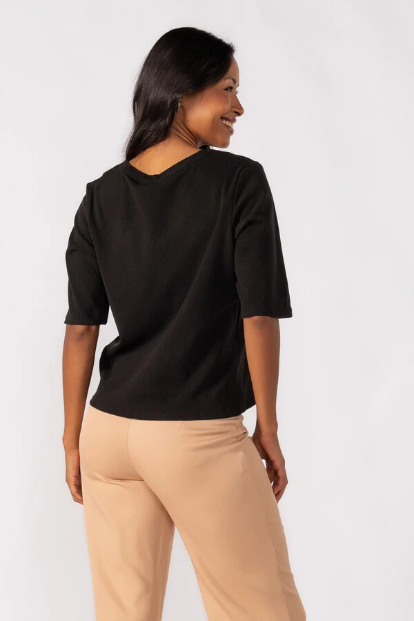 Blusa oversized manga 3/4