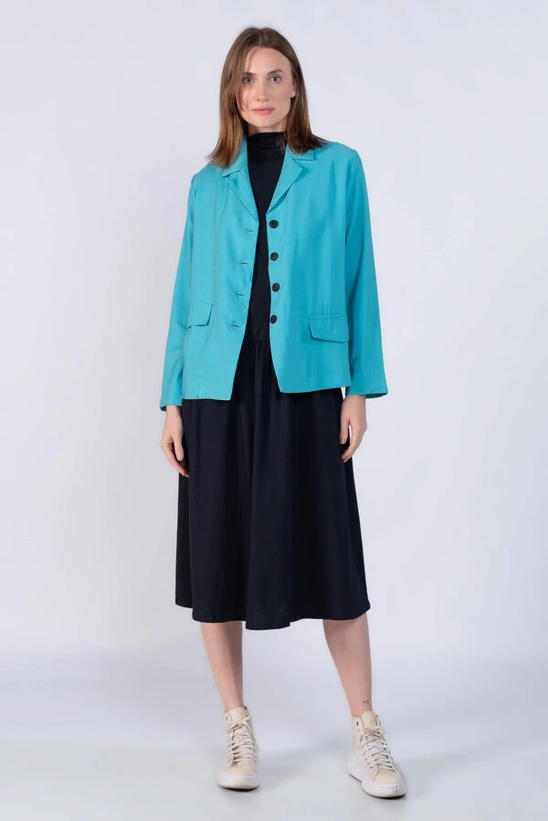 Blazer em viscose tencel leve