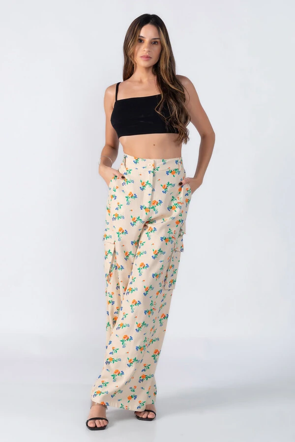 Calca cargo pantalona florida