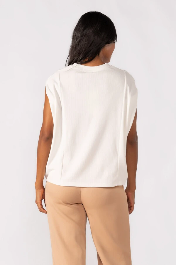 Blusa oversized canelada