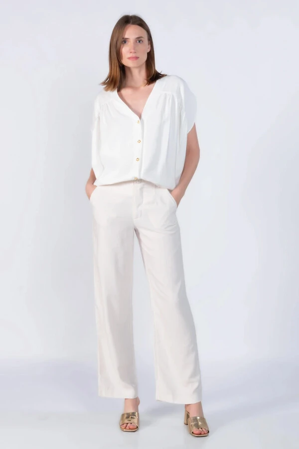 Blusa bata em viscose