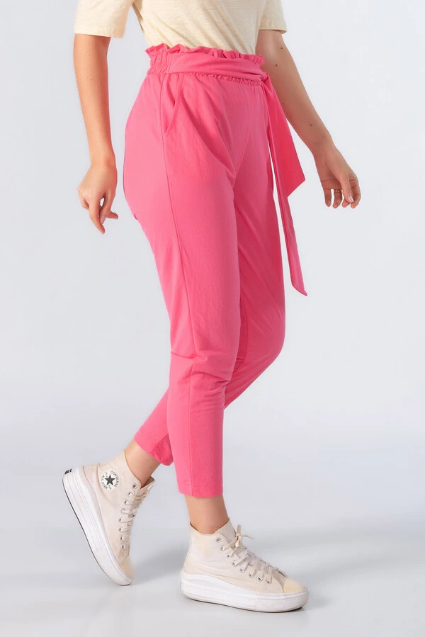 Calca viscose clochard com bolsos