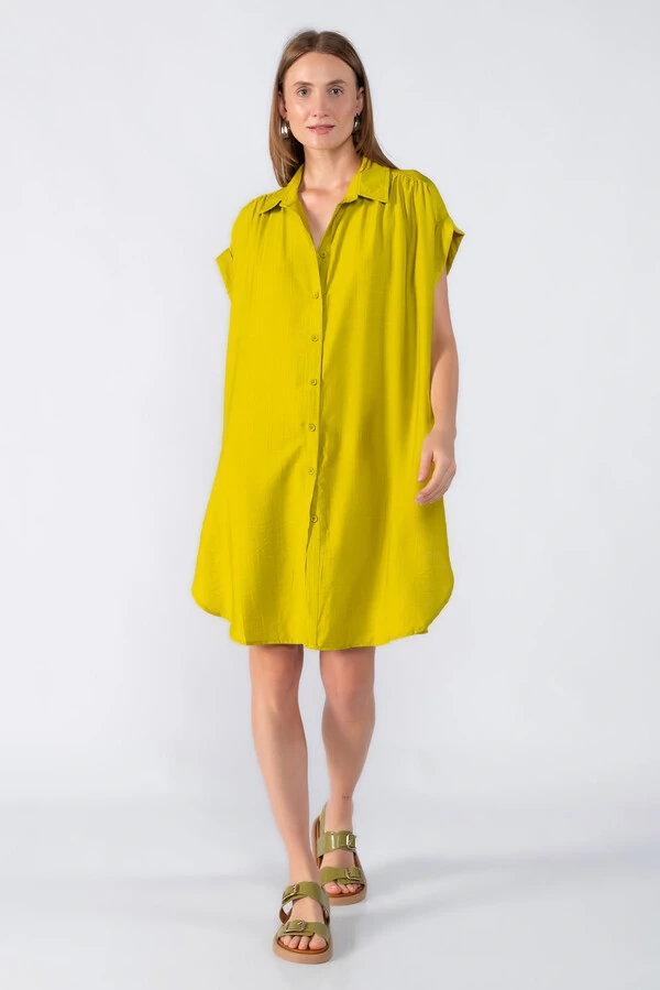 Chemise manga morcego com detalhe