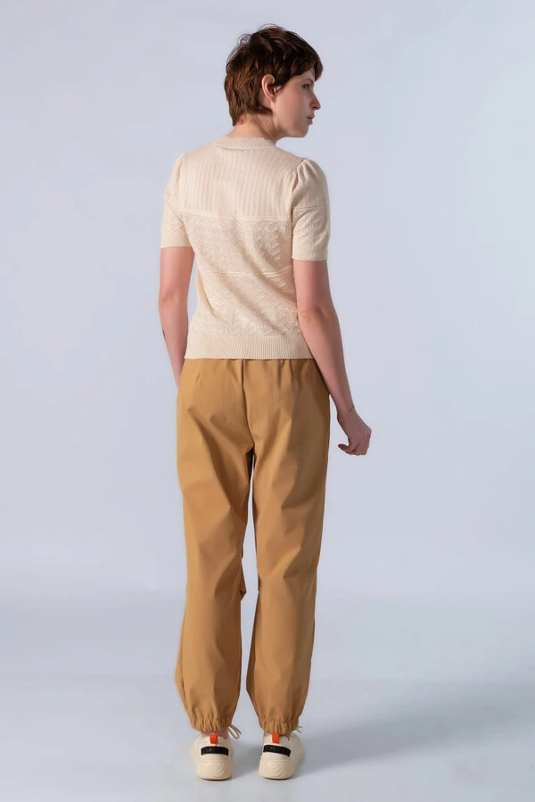 Blusa em viscose tecido trabalhado