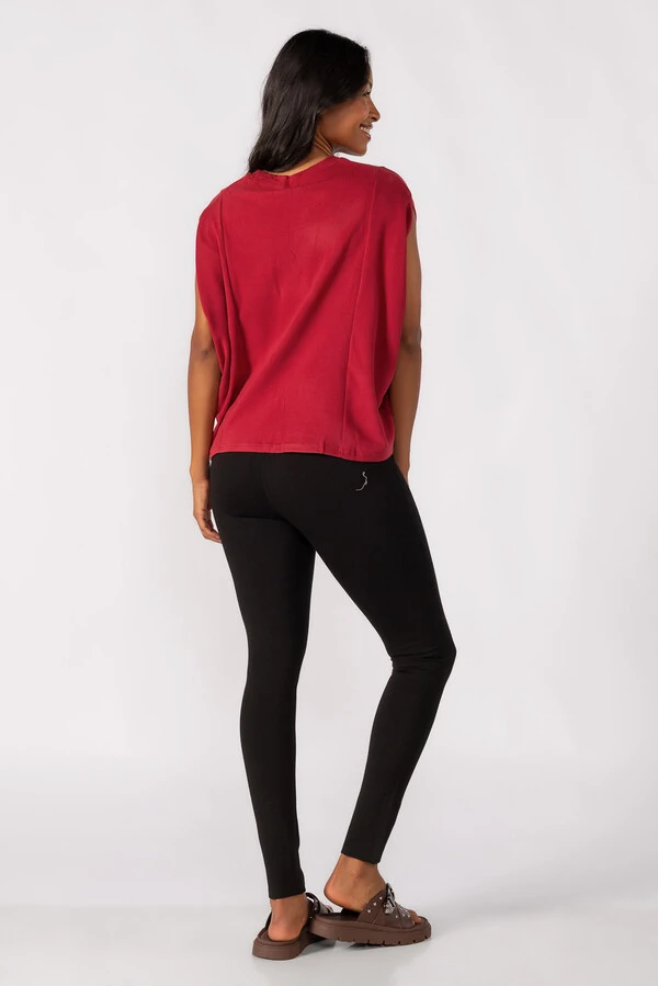 Blusa oversized canelada