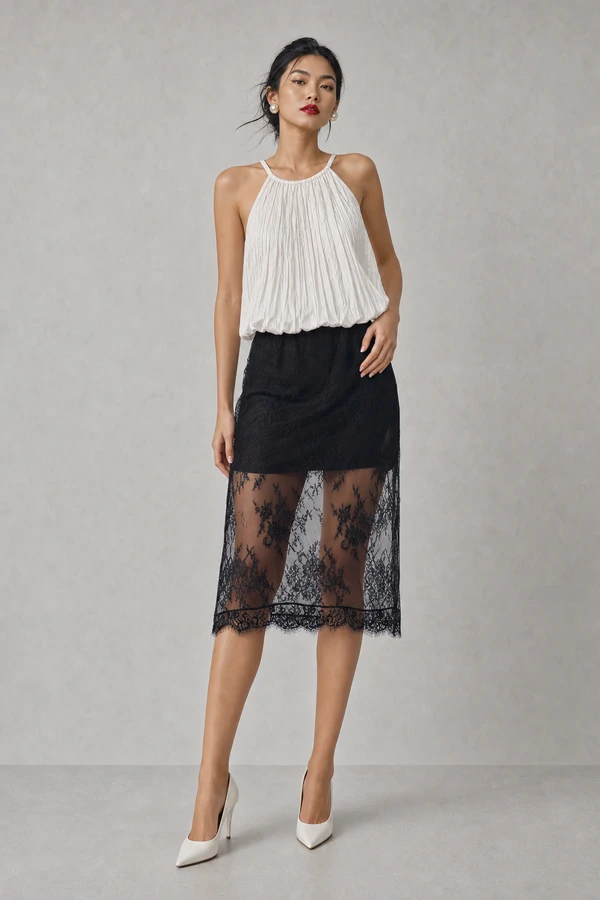 Blusa plissada