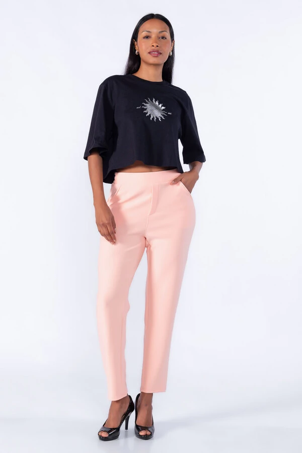 Calça social com bolsos