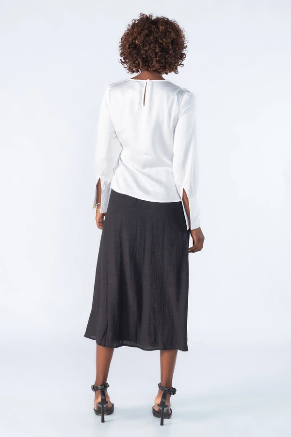 Blusa poliester transpassada