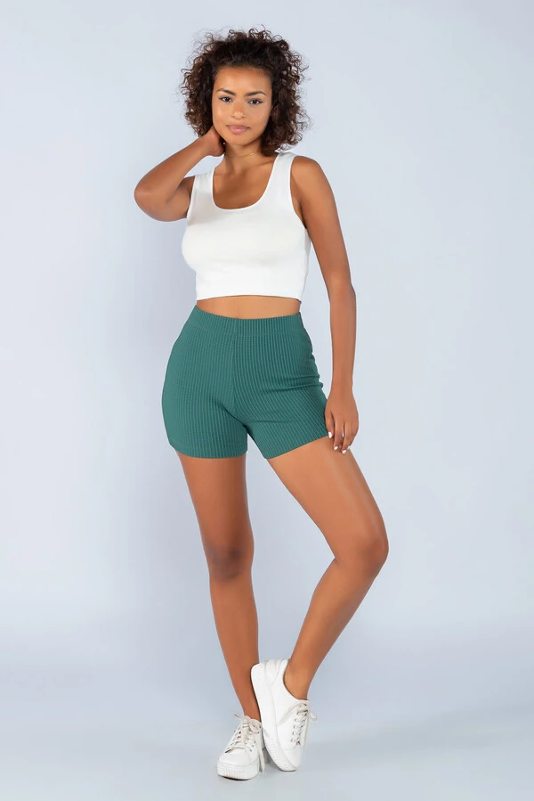 Shorts sport curto em malha tezturizada