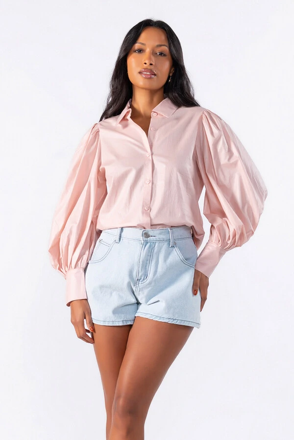 Camisa manga bufante