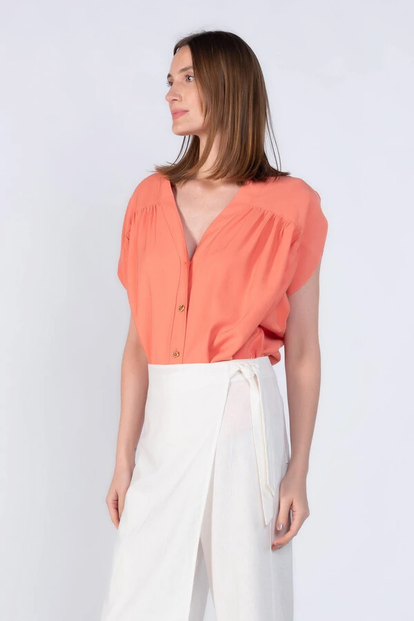 Blusa bata em viscose