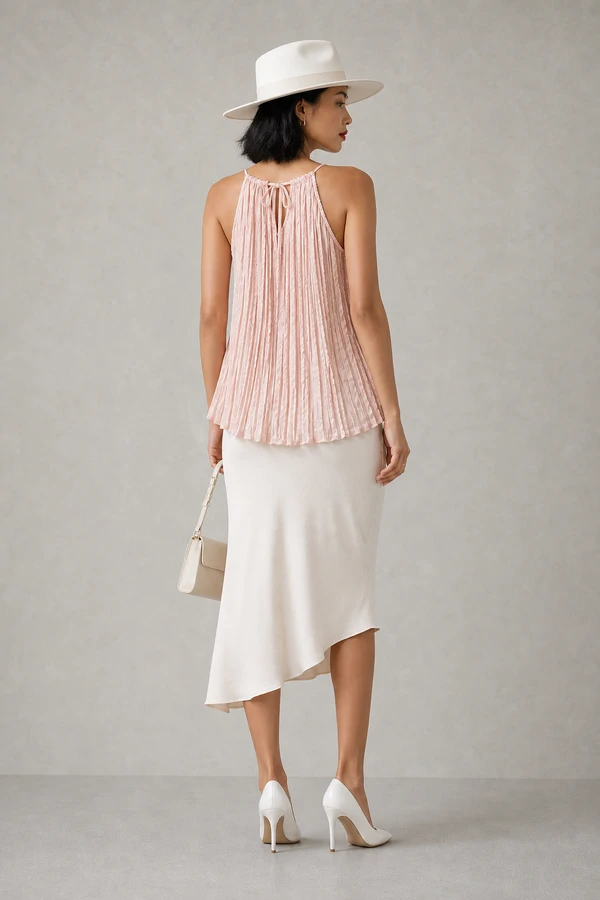 Blusa plissada