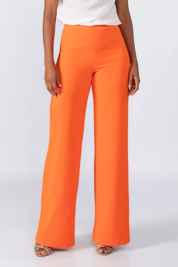Calca pantalona ziper lateral
