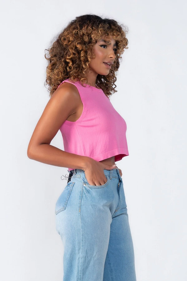 Cropped regata soltinho