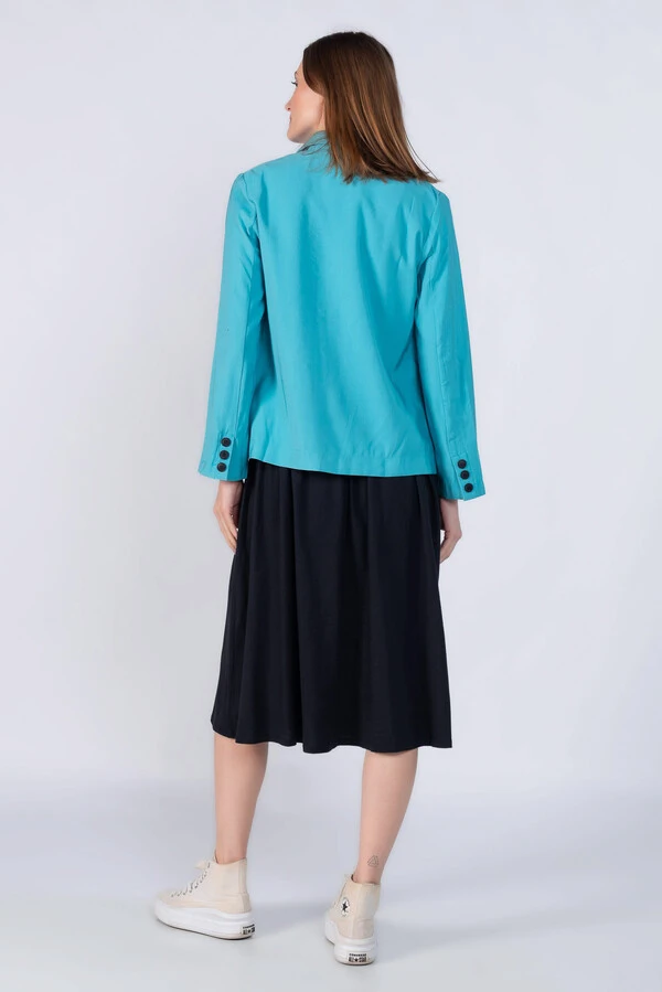 Blazer em viscose tencel leve