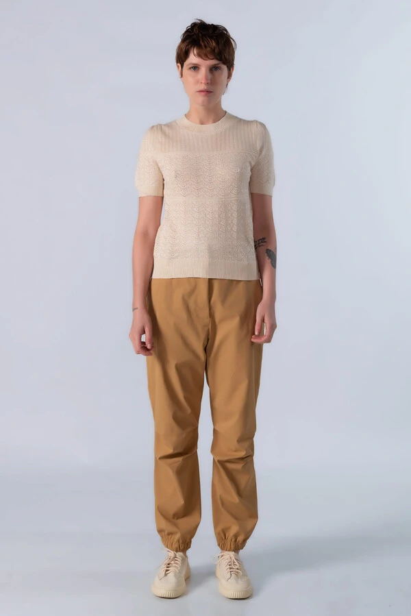 Blusa em viscose tecido trabalhado