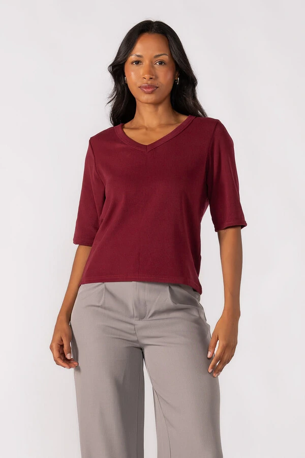 Blusa oversized manga 3/4