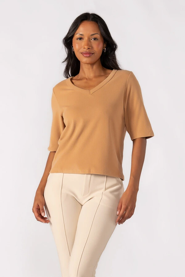 Blusa oversized manga 3/4