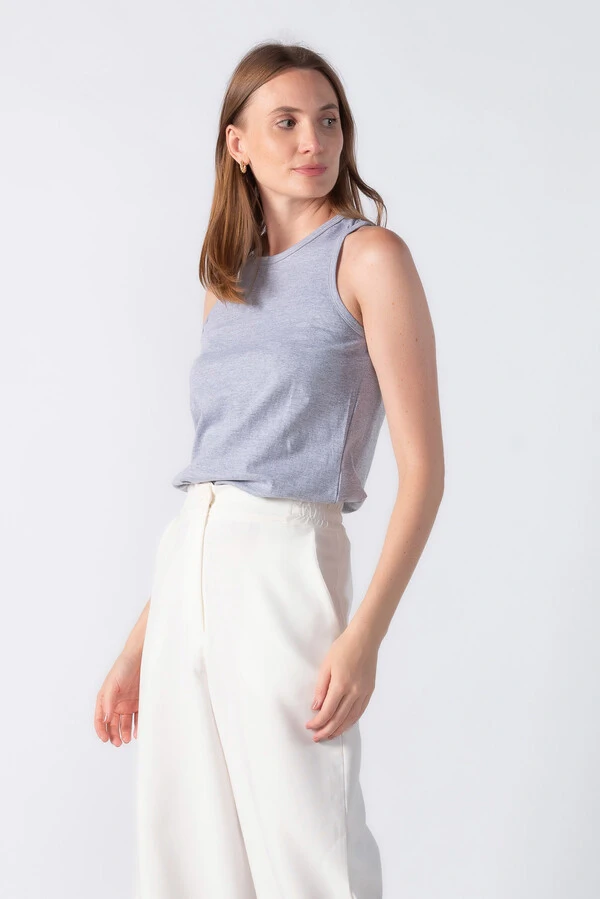 Regata em algodao abertura lateral