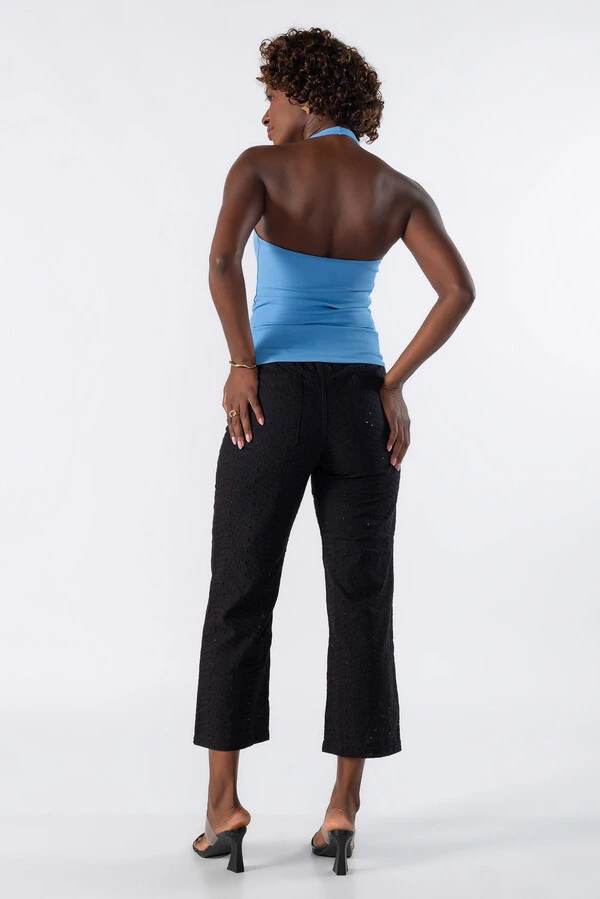 Blusa frente unica canelada