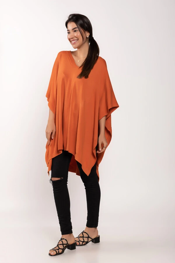 Poncho em viscose