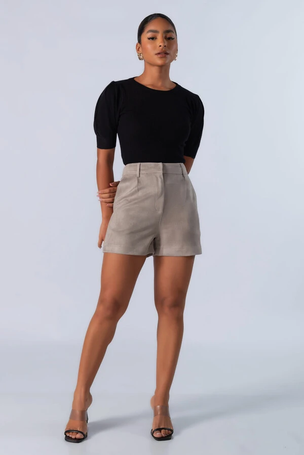Blusa em viscose manga princesa