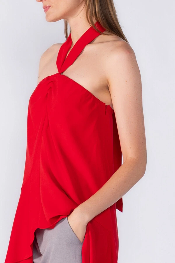 Blusa mullet com amarração