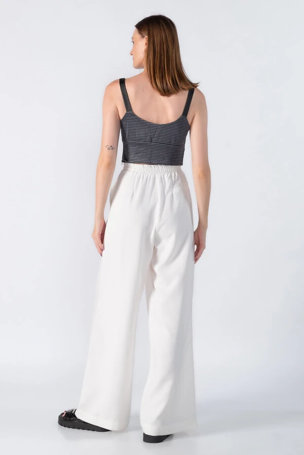 Cropped estampado detalhe p.u