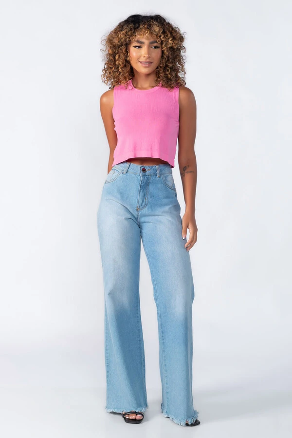 Cropped regata soltinho