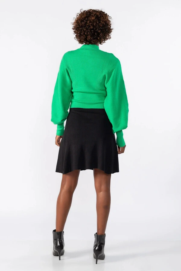 Blusa manga longa bufante