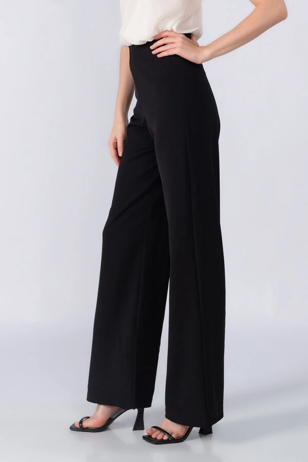 Calca pantalona ziper lateral