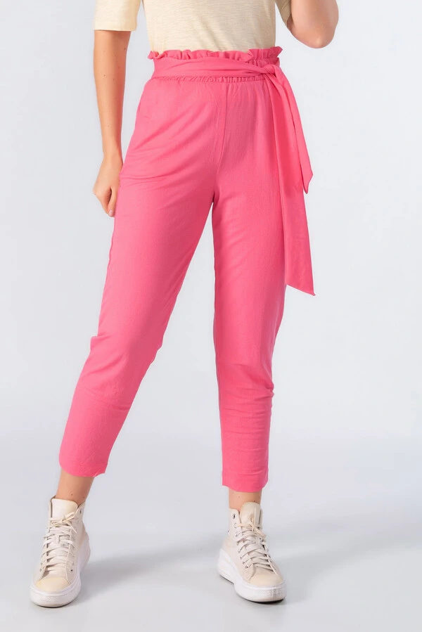 Calca viscose clochard com bolsos